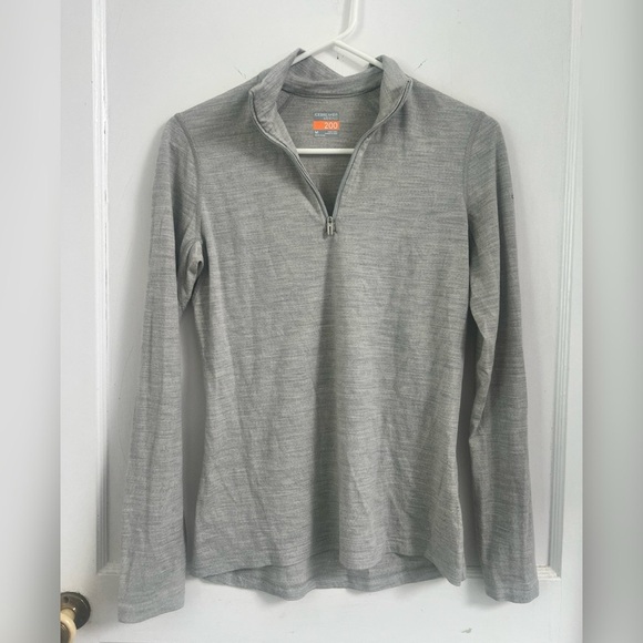 Icebreaker 200 Oasis Long-Sleeve Half-Zip Merino Wool Base Layer Top Size M - Picture 1 of 6